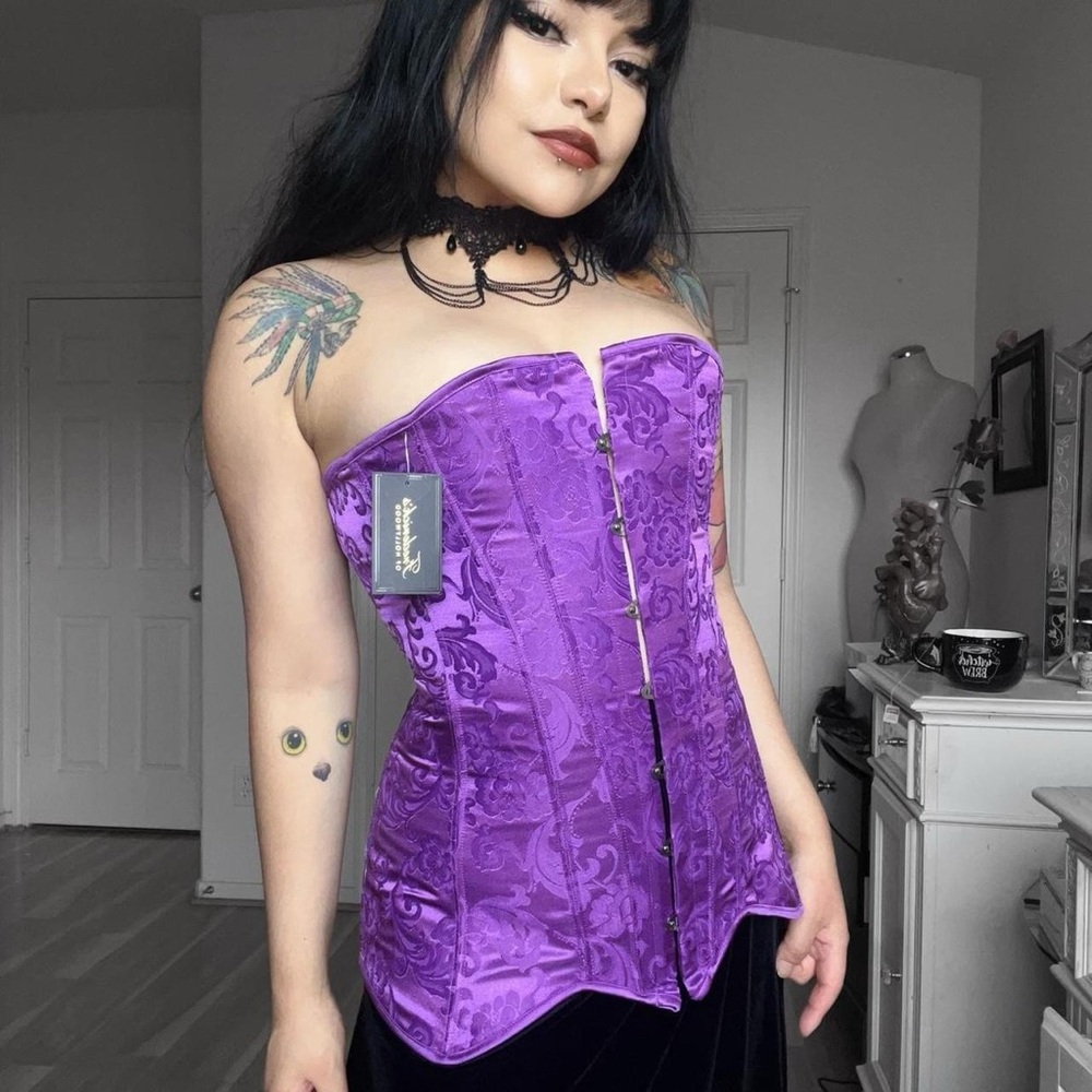 💜 Grunge Victorian Goth Corset NWT! - Picture 1 of 9